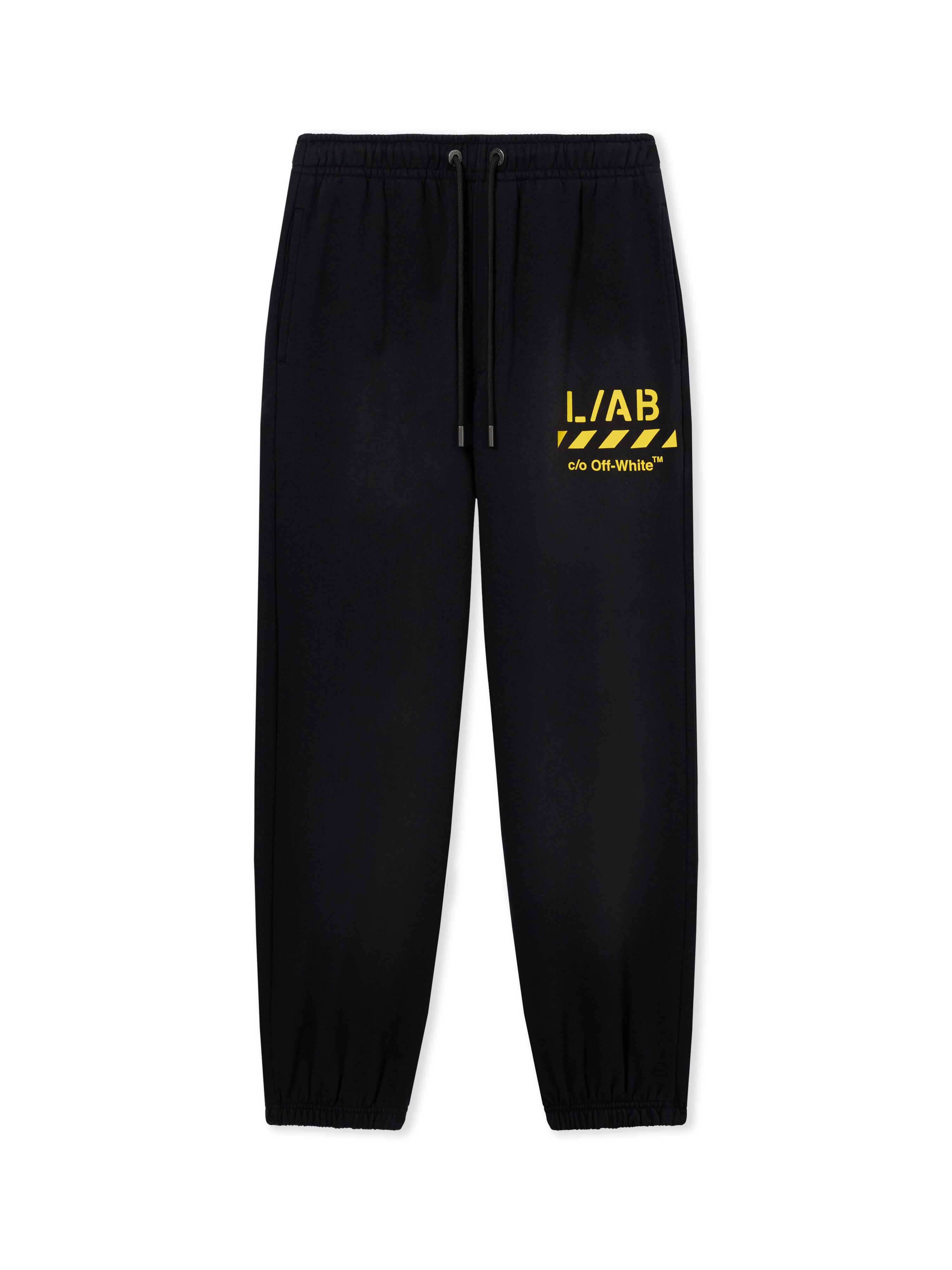 LAB L/AB Diagonal Washed Joggers BLACK 44LABF26B060