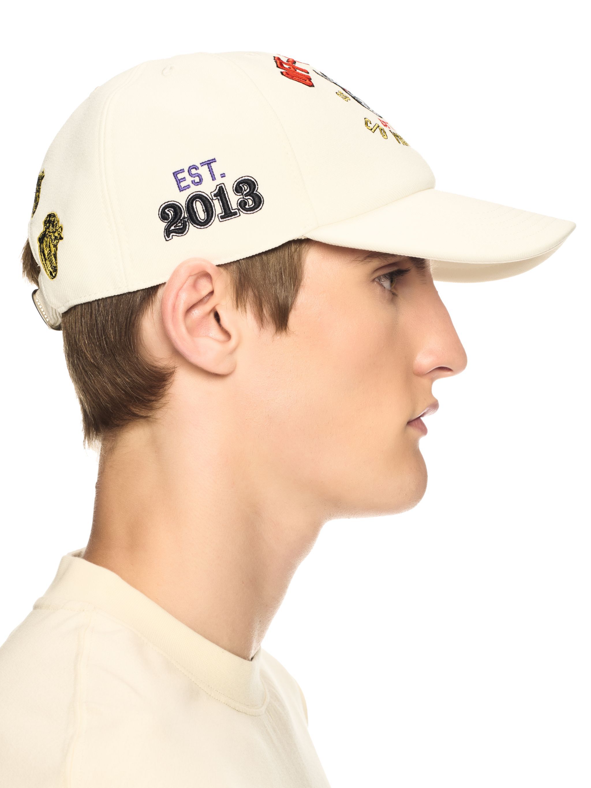 OFF WHITE Gray Rhino Varsity Baseball Cap NEUTRALS OMLA04AS25FAB005