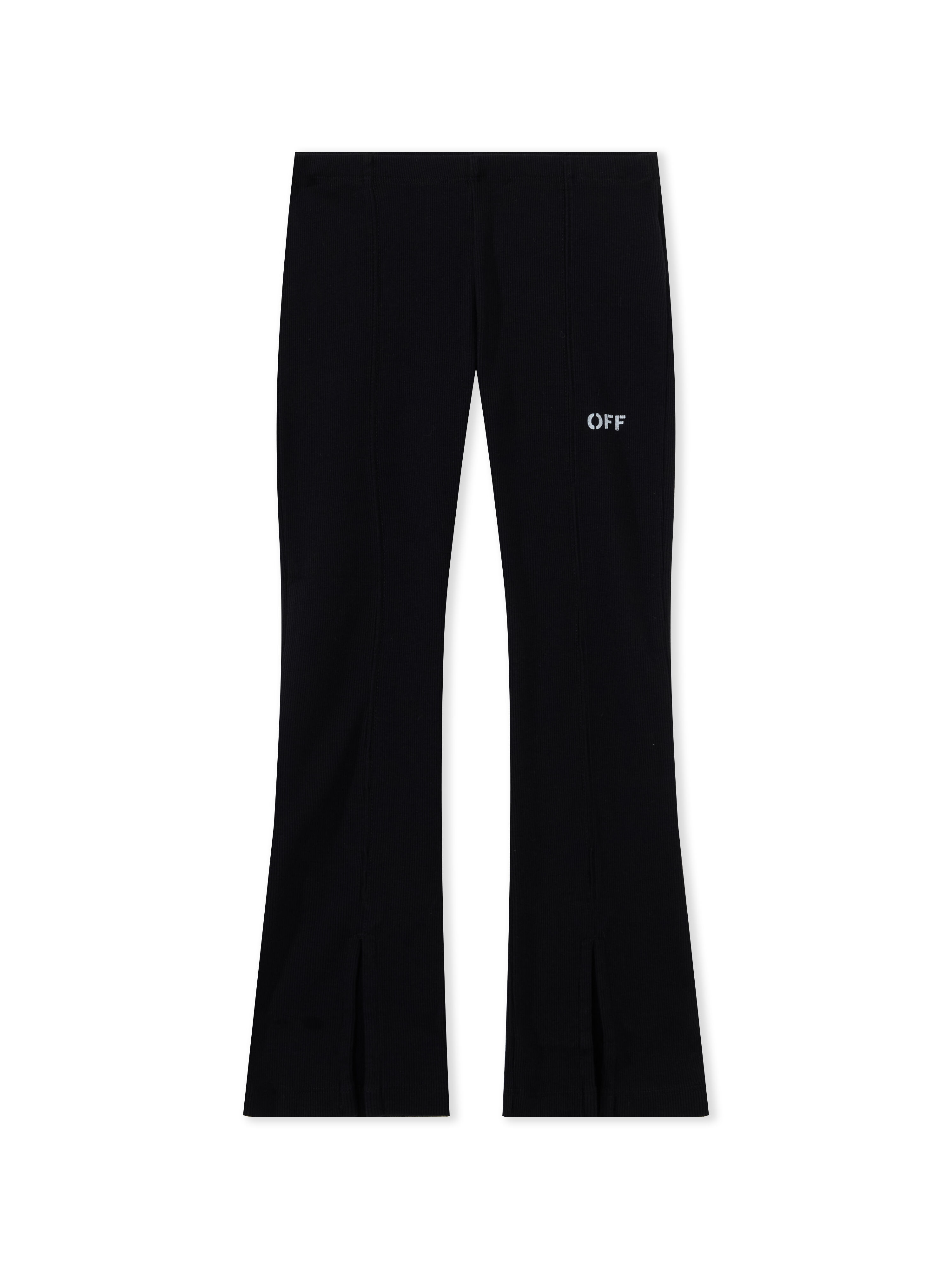 OFF WHITE Off Stamp Plain Rib Pant BLACK 44GCD008F26J002