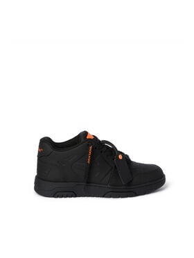OFF WHITE Out Of Office Molded Sneakers BLACK - ORANGE OMIA189S26MAT001