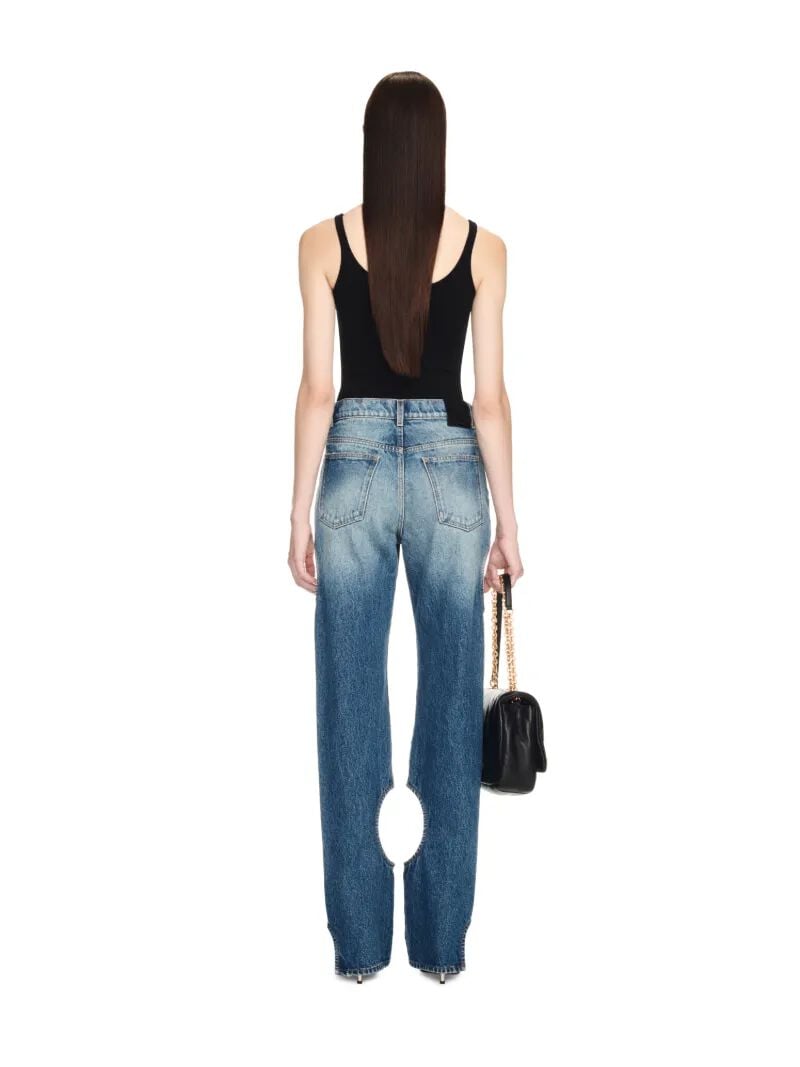 OFF WHITE Vintage Blaue Meteor Jeans BLAU OWYA06AC99DEN001