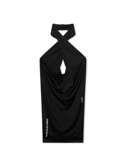 Fluid Jer Dress OFF WHITE Fluid Jer Dress BLACK - WHITE OWDB557F25JER001