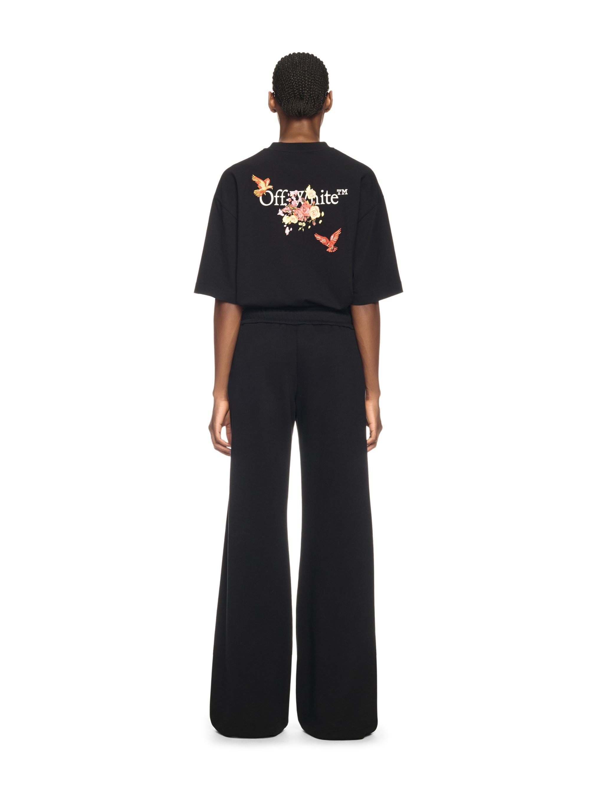 OFF WHITE Black Bookish Fresco T-Shirt BLACK OWAA134S25JER001