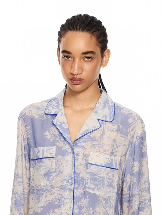 City Nature Habutai Pajama Shirt OFF WHITE City Nature Habutai Pajama Shirt Ivory Heather 2FB00557T
