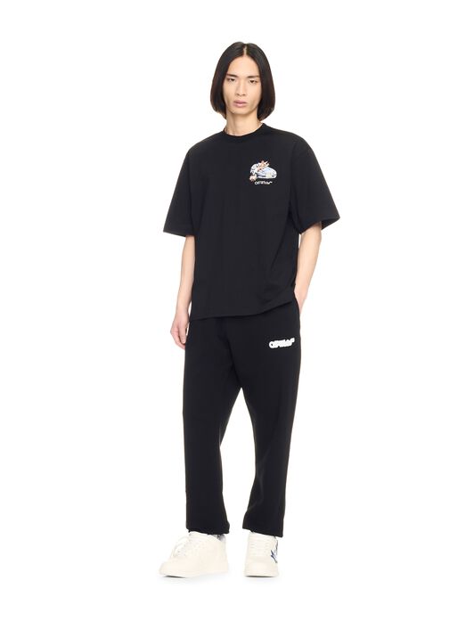 OFF WHITE Black Spray Arrow Sweatpants BLACK OMCH057S25FLE001