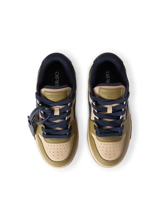 OFF WHITE Out Of Office Sneakers SAND - OLIVE GREEN OBIA011S26LEA001