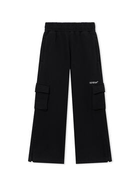 OFF WHITE Bookish Cargo Wide Sweatpant BLACK 44GCH00BS26F001