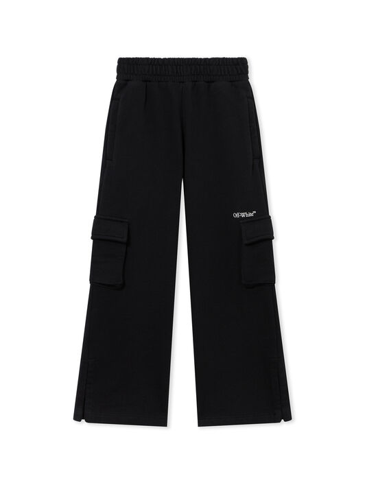 OFF WHITE Bookish Cargo Wide Sweatpant BLACK 44GCH00BS26F001