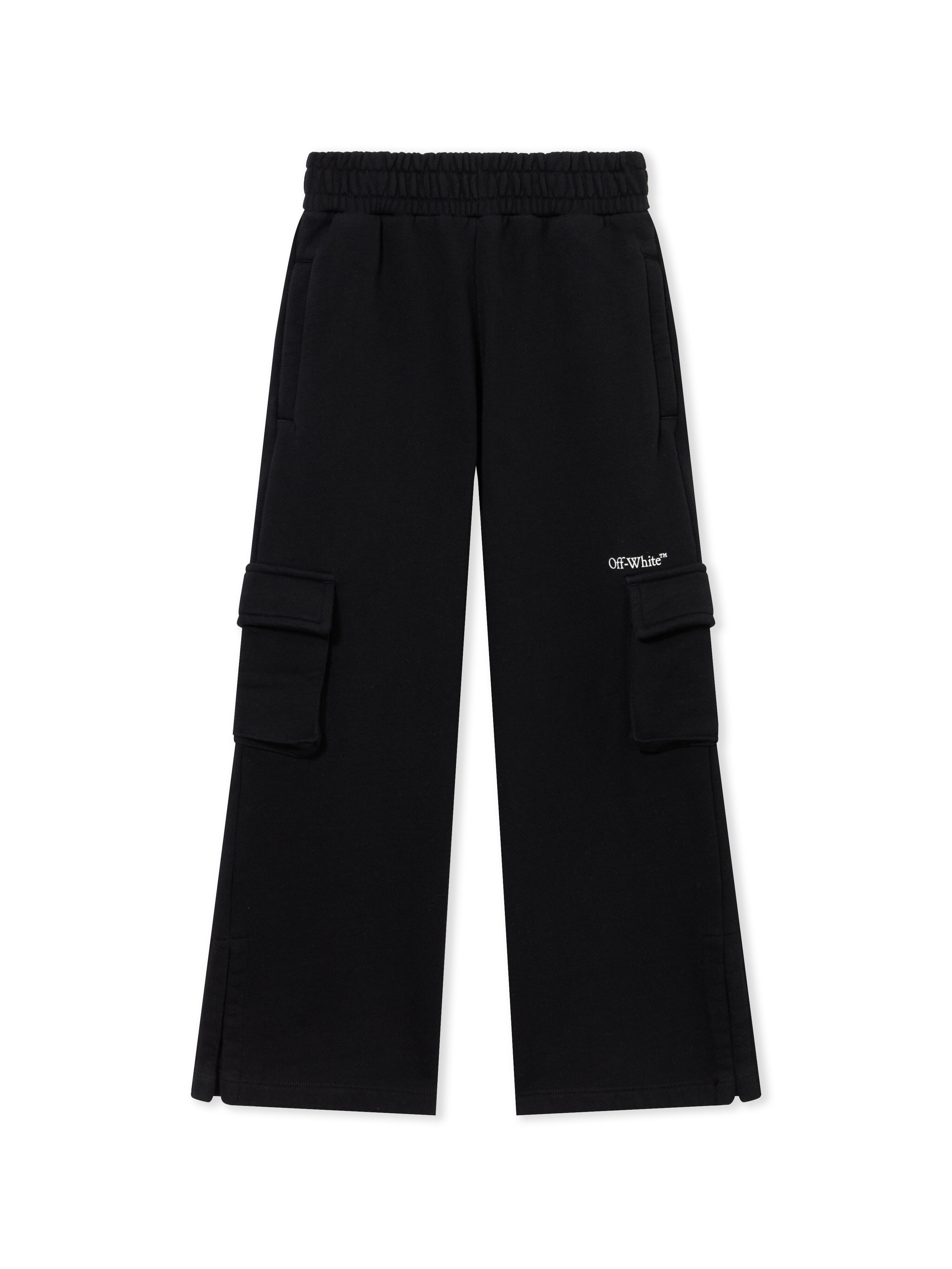 OFF WHITE Bookish Cargo Wide Sweatpant BLACK 44GCH00BS26F001