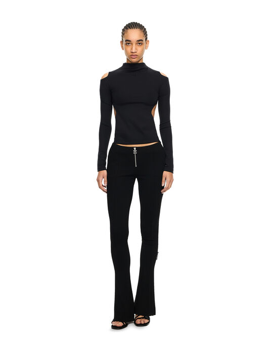 OFF WHITE Sleek Meteor Long-Sleeved Top Black-Black 2AD27PS26JER001