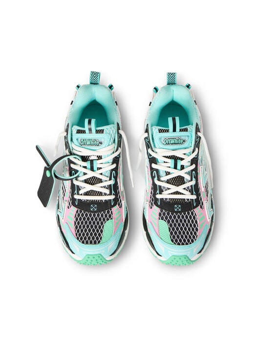 Be Right Back Fishnet Sneakers OFF WHITE Be Right Back Fishnet Sneakers AQUA - MINT OMIA295S26FAB004