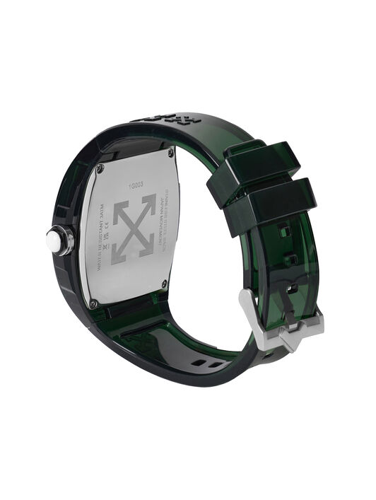 OFF WHITE "Beat" Watch Dark Green OW1G003P