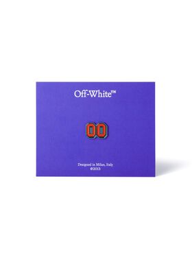 OFF WHITE Red/Black Zero-Zero Dubrae Charm BLACK OMND09BC99LEA001