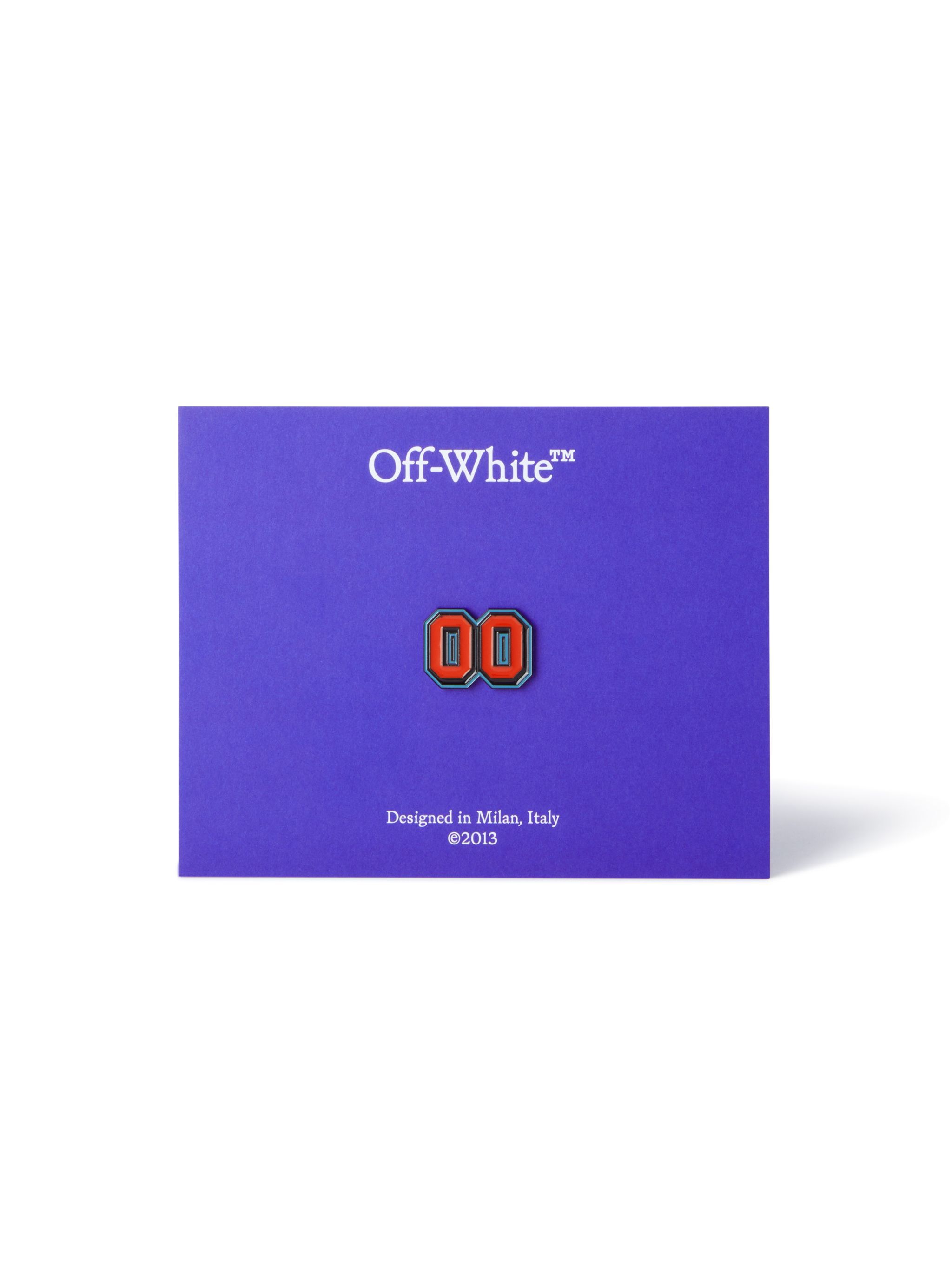 OFF WHITE Red/Black Zero-Zero Dubrae Charm BLACK OMZF001T25MET00C