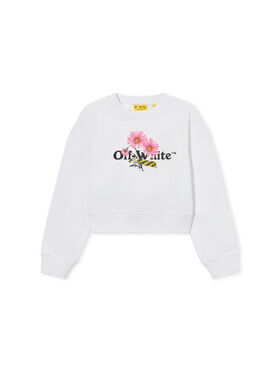 OFF WHITE Daisy Logo Box Crew WHITE 44GBA013S26F001