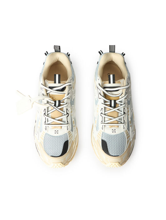 OFF WHITE Be Right Back Sneakers LIGHT GREY - CARAMEL OMIA295S26FAB001
