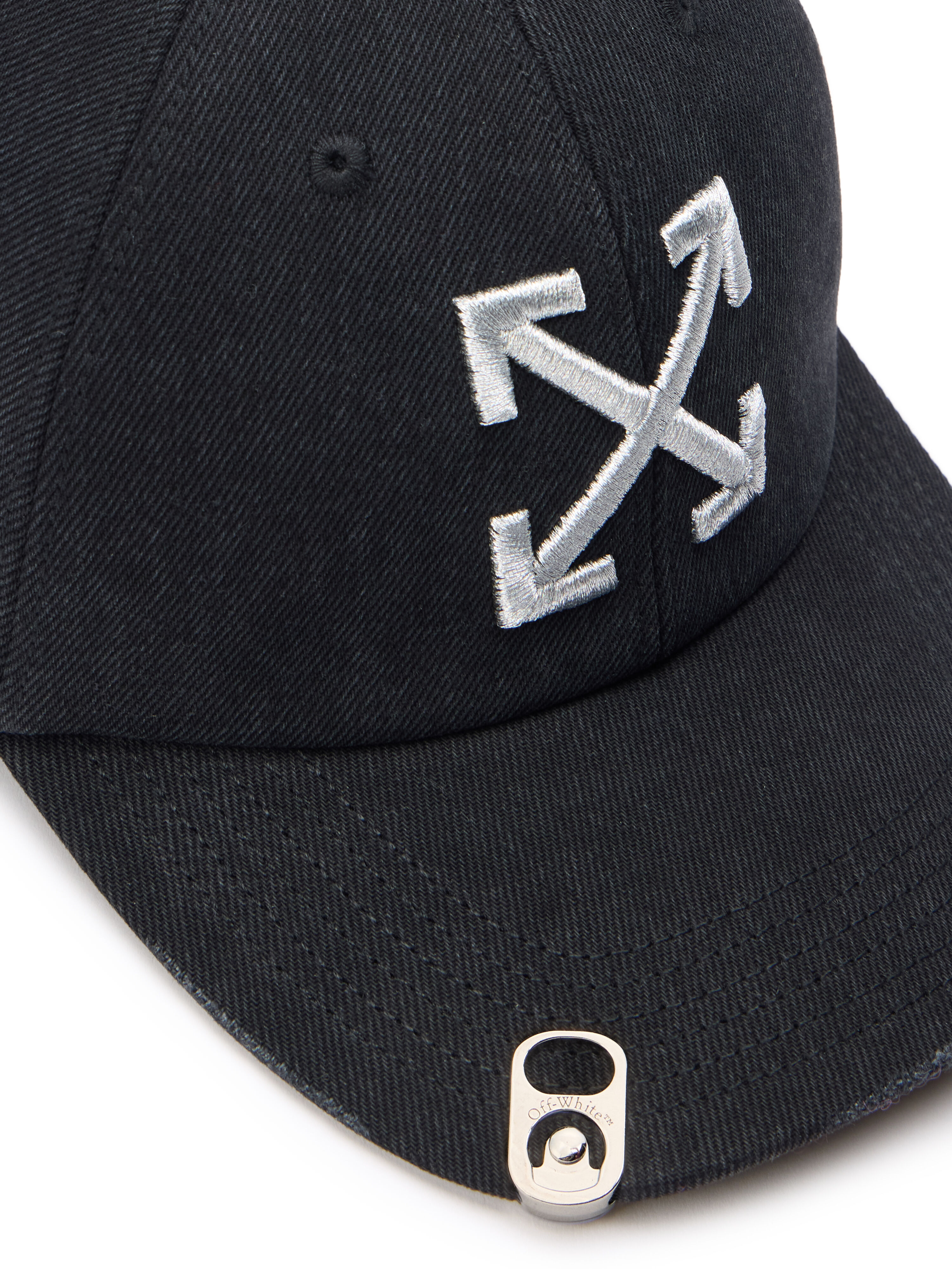 Diagonal Logo Baseball Cap in VINTAGE BLACK - SILVER for Men | Off