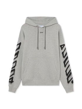 OFF WHITE Spray Can Arrow Skate Hoodie LIGHT HEATHER GREY 44MBB085F5001
