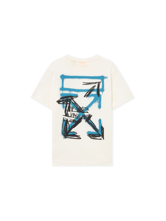 OFF WHITE Arrow Spray Tee S/S WHITE 44BAA002S26J00E
