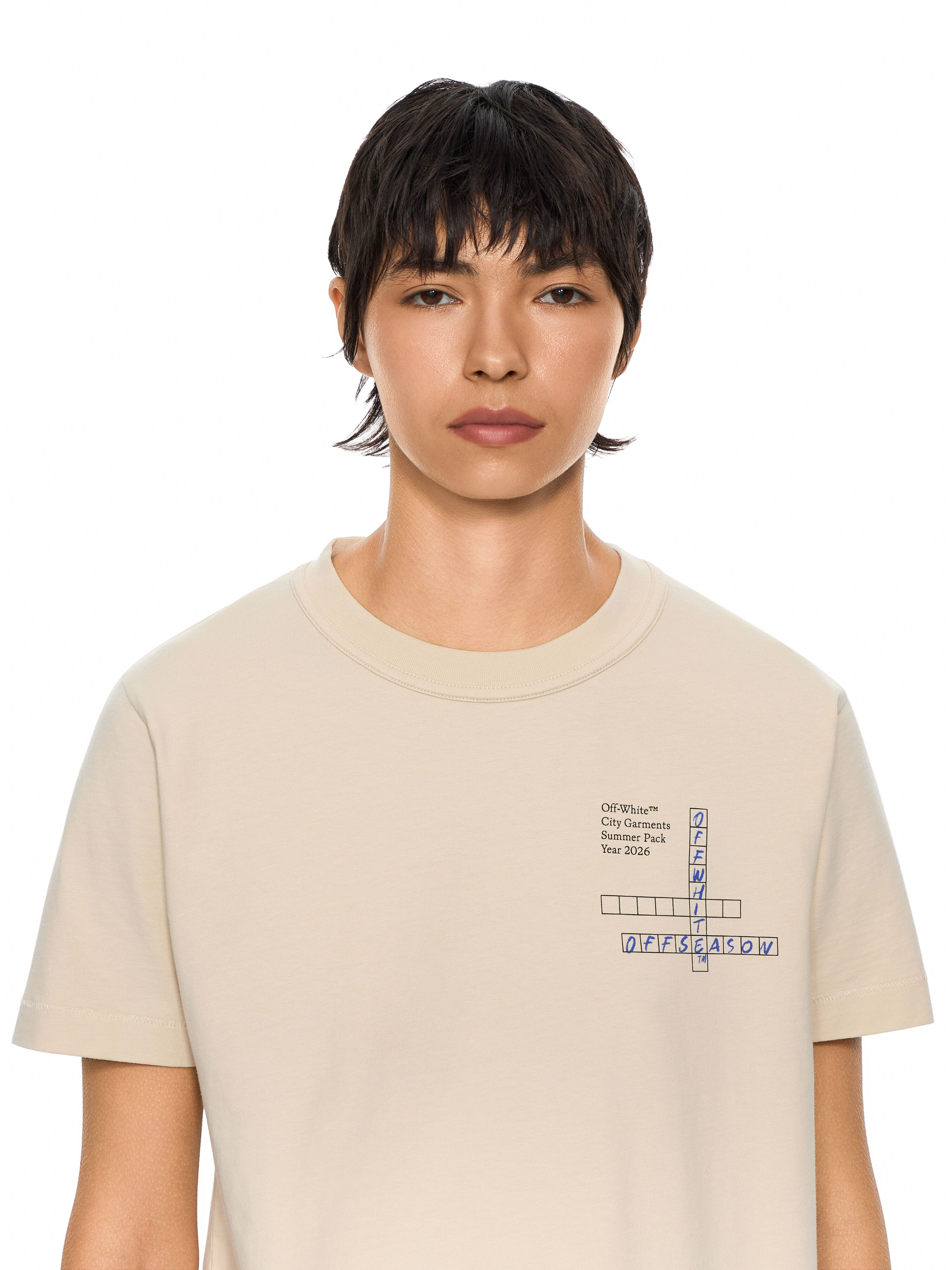 Connect Dots Regular T-Shirt OFF WHITE Connect Dots Regular T-Shirt Beige-No Color 29A00726T