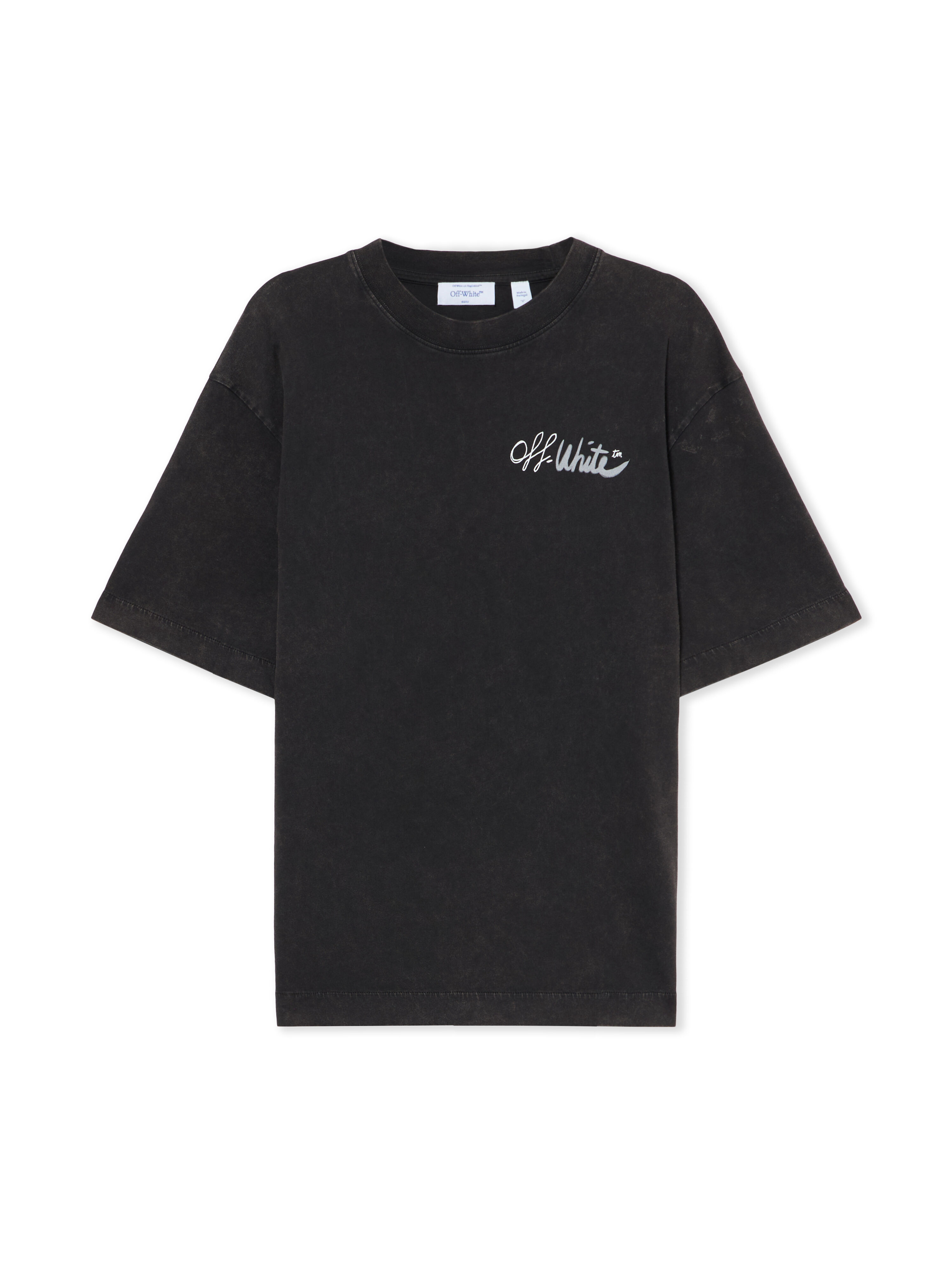 OFF-WHITE™ MARKER 半袖Tシャツ XXL Off Marker Skate T-shirt in Marble Black-White for Women | Off-White™