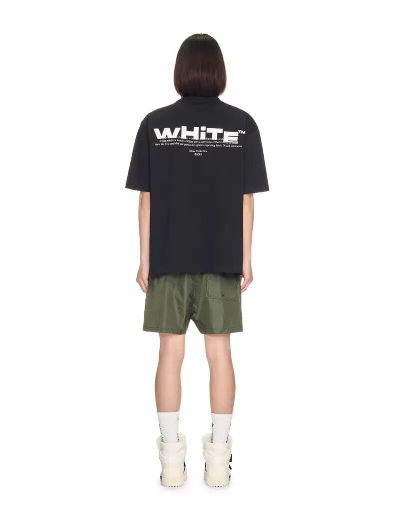 OFF WHITE Black Off Split T-Shirt BLACK OMAA120S25JER00B