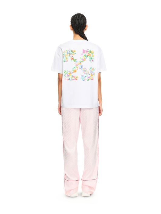 OFF WHITE Arrow Glowing Flower Reg Tee White-Night Sky 2AA089S26JER002