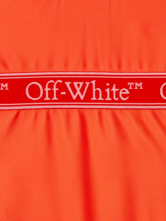 OFF WHITE Costume Da Bagno Bookish Con Banda Logata ARANCIONE OGFA001S25JER001