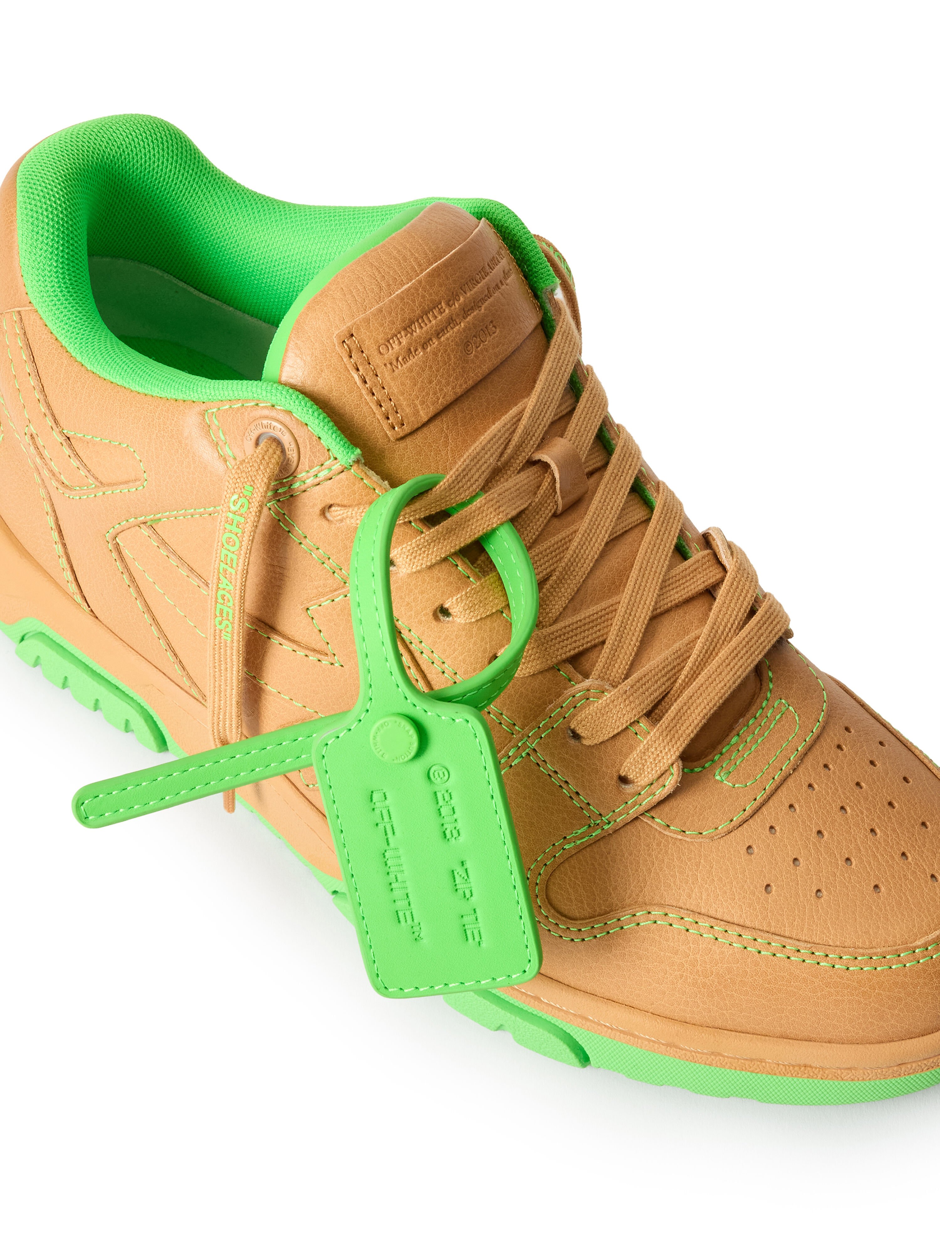 OFF WHITE Out Of Office Sneakers SADDLE BRN/GREEN OF05734210