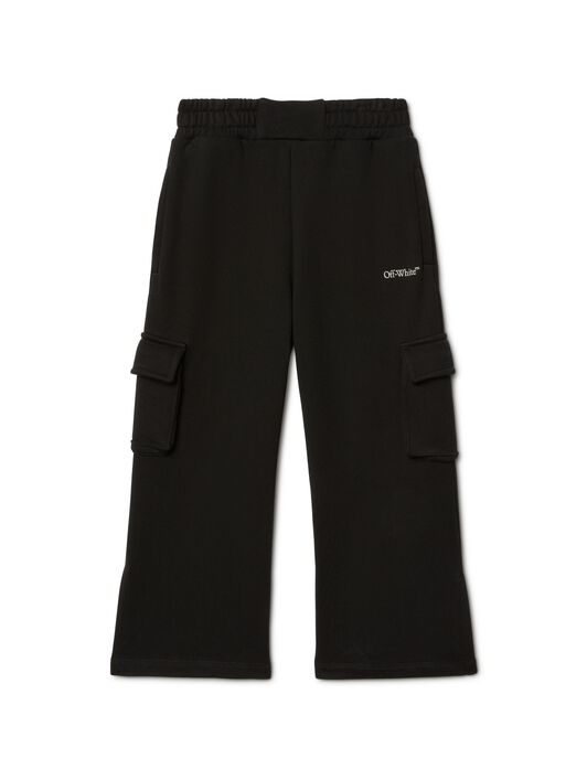 OFF WHITE Bookish Cargo Sweatpants BLACK OGCH00BS25FLE001
