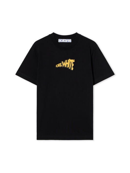 Cartoon Arrow Slim Tee OFF WHITE Cartoon Arrow Slim Tee BLACK - YELLOW OMAA027G20JER064