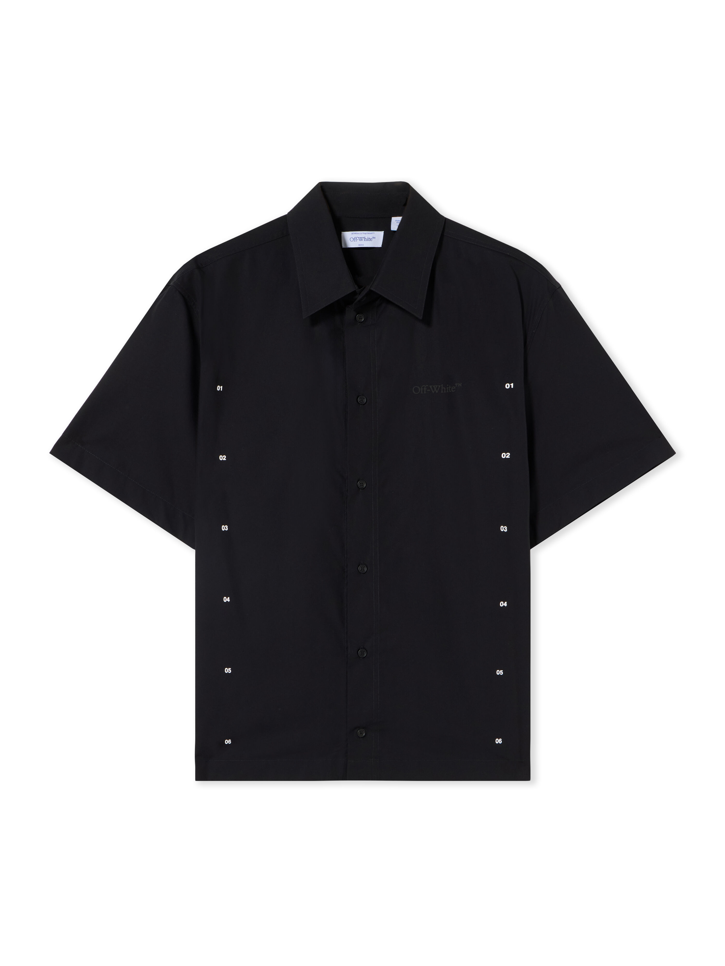 Chakra Arrow Poplin Slim Bowling Shirt OFF WHITE Chakra Arrow Poplin Slim Bowling Shirt BLACK 44MGG01PF26F003