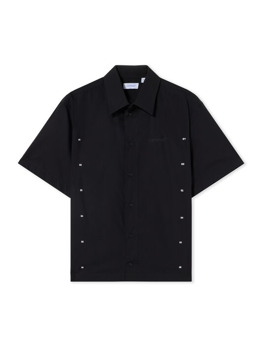 Chakra Arrow Poplin Slim Bowling Shirt OFF WHITE Chakra Arrow Poplin Slim Bowling Shirt BLACK 44MGG01PF26F003