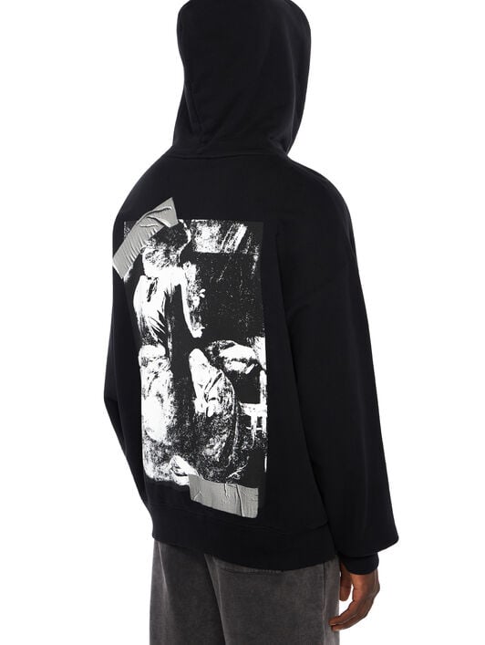 Cupid Tape Skate Hoodie OFF WHITE Cupid Tape Skate Hoodie BLACK - WHITE OMBB085F25FLE00Y