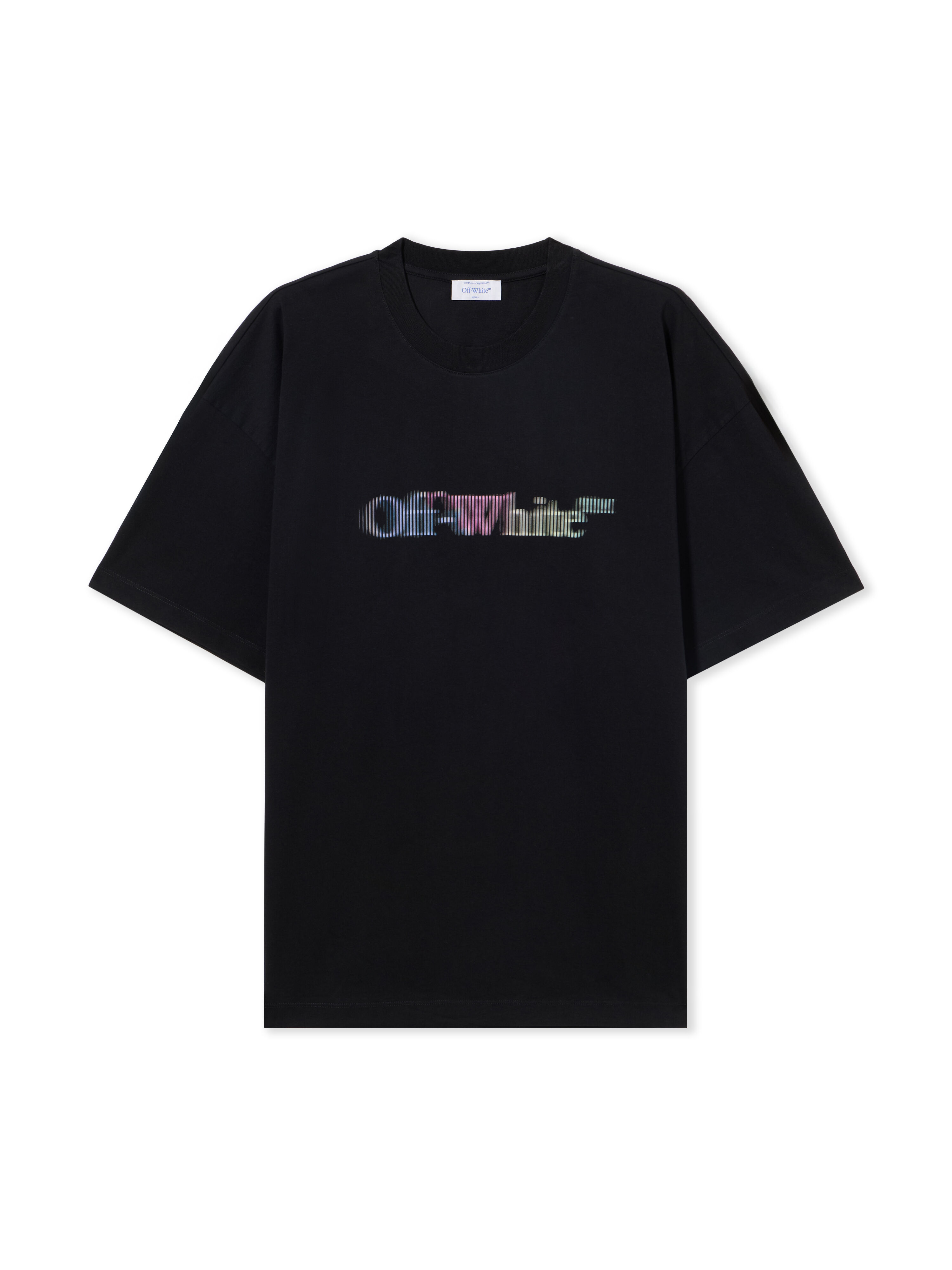OFF WHITE Col S.Matthew Over  T-Shirt BLACK - MULTICOLOR OMAA161S25JER004