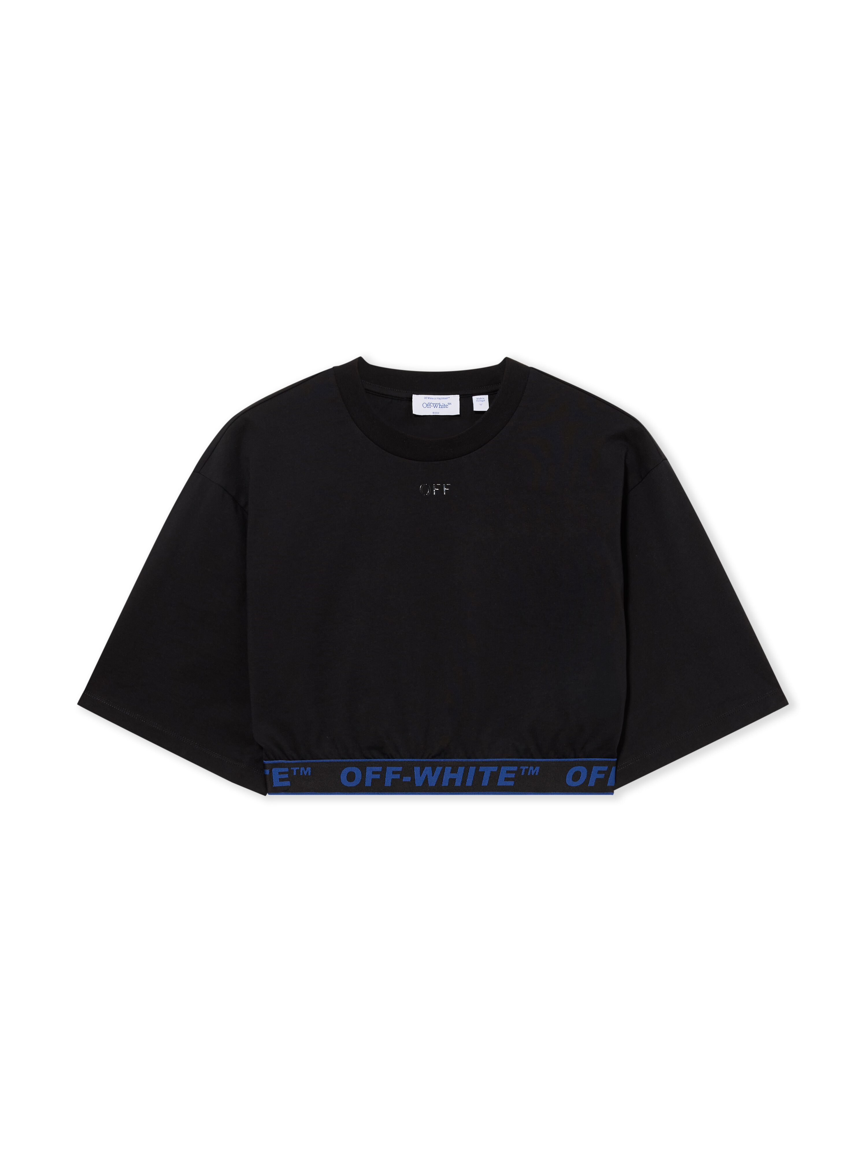 Logoband Jersey Short Sleeve T-Shirt OFF WHITE Logoband Jersey Short Sleeve T-Shirt Black-Electric Blue 2FA00610T