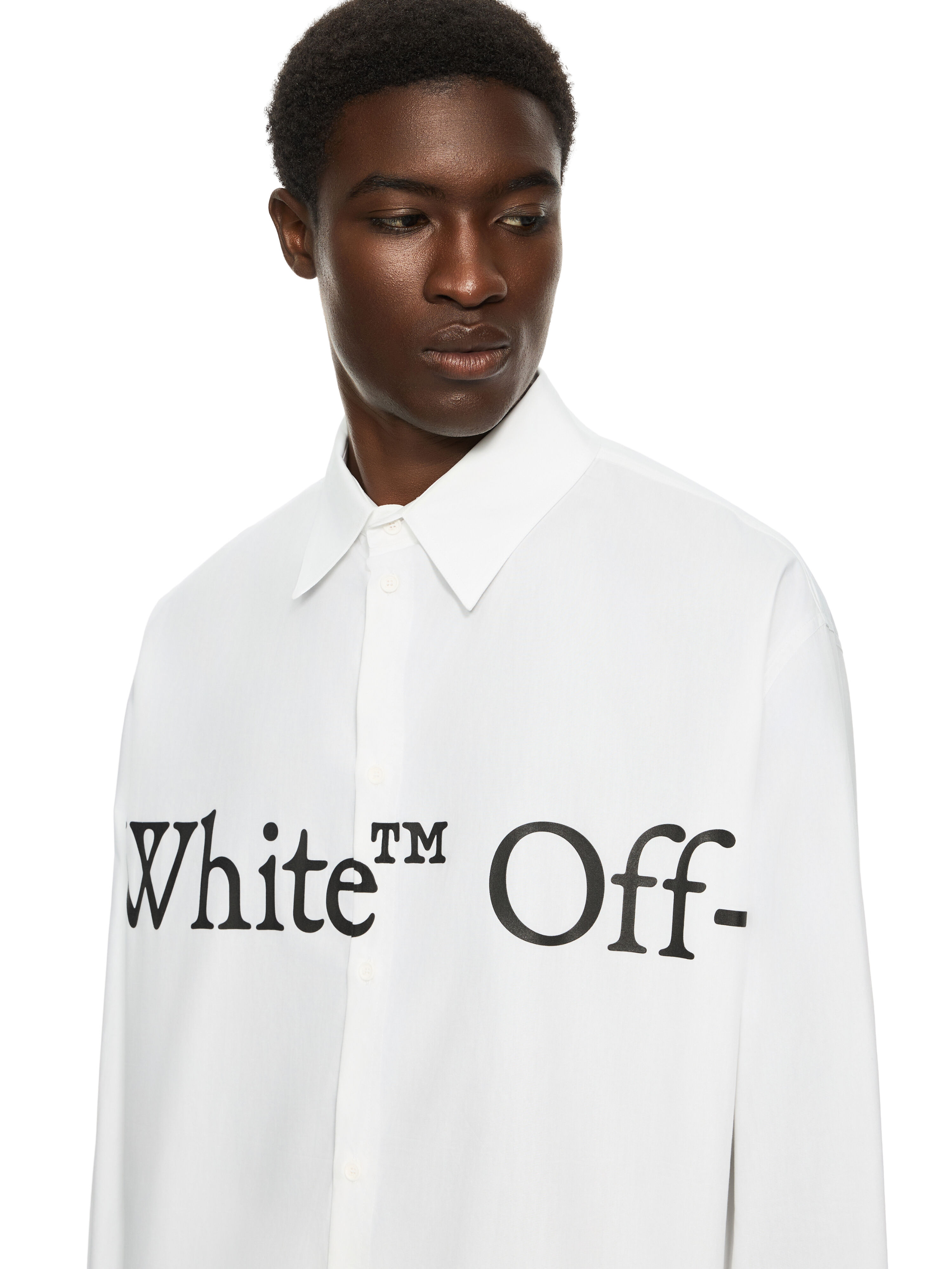 Bookish Scarf Poplin Overshirt OFF WHITE Bookish Scarf Poplin Overshirt WHITE 44MGE055F26F003
