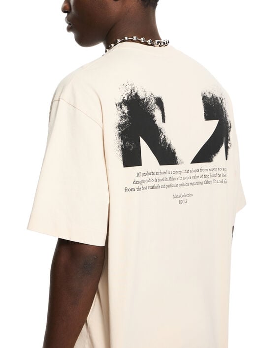 OFF WHITE Half Arrow Skate T-shirt PUMICE STONE 44MAA120S26J008