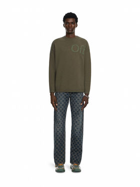 OFF WHITE Bookish Shared Knit Crewneck SEAURTLE 44MHE20QF26K001