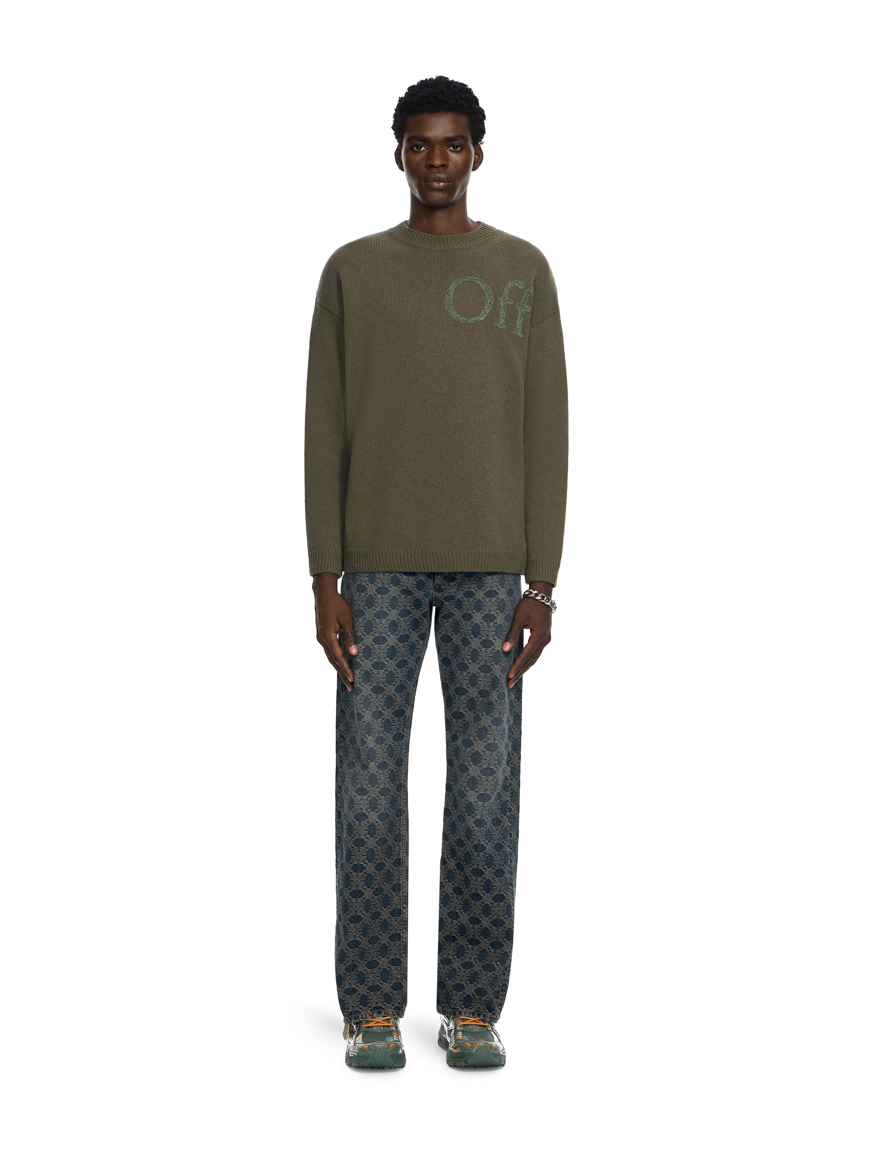 Bookish Shared Knit Crewneck OFF WHITE Bookish Shared Knit Crewneck SEAURTLE 44MHE20QF26K001