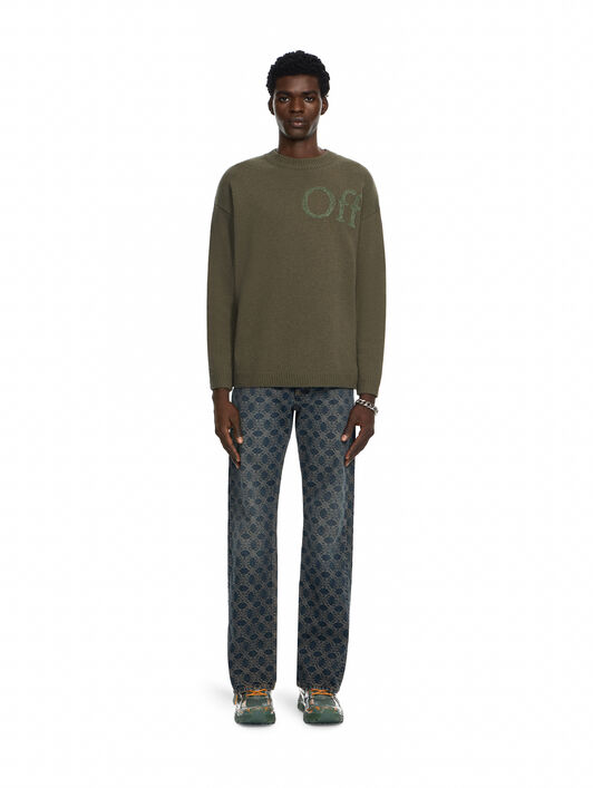 Bookish Shared Knit Crewneck OFF WHITE Bookish Shared Knit Crewneck SEAURTLE 44MHE20QF26K001