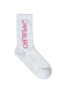OFF WHITE Calzini Medi Con Scritta BIANCO OWRA035S25KNI001