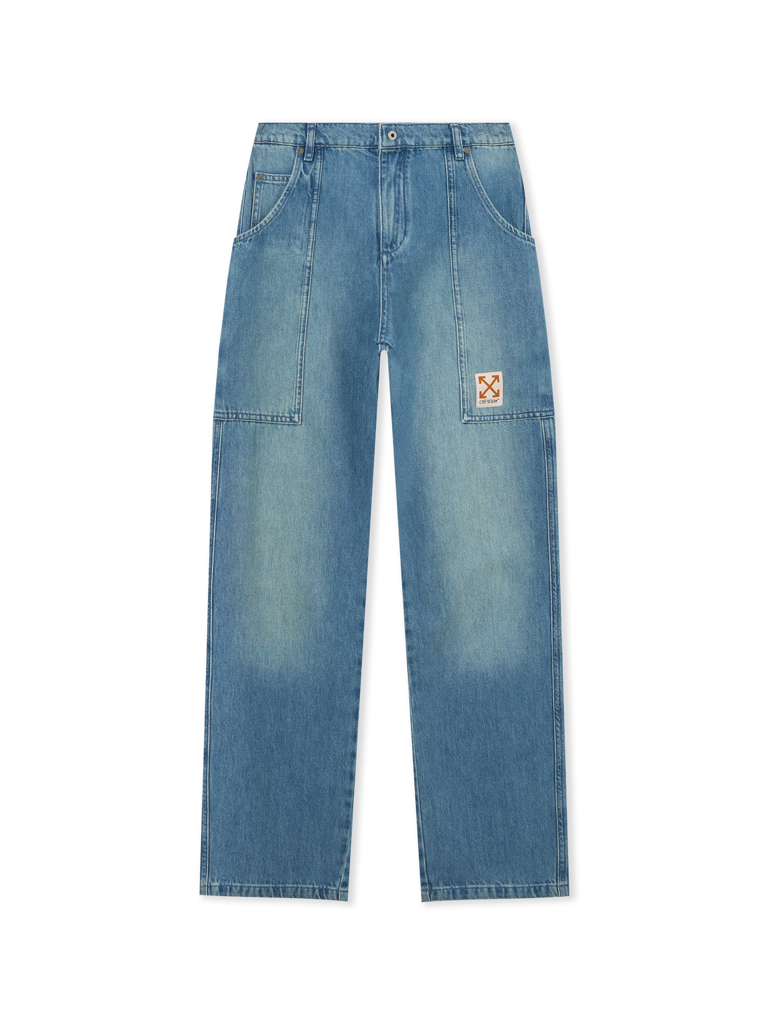 Arrow Label Denim Cargo Pant OFF WHITE Arrow Label Denim Cargo Pant SAND BLUE 44BYB003F26D001