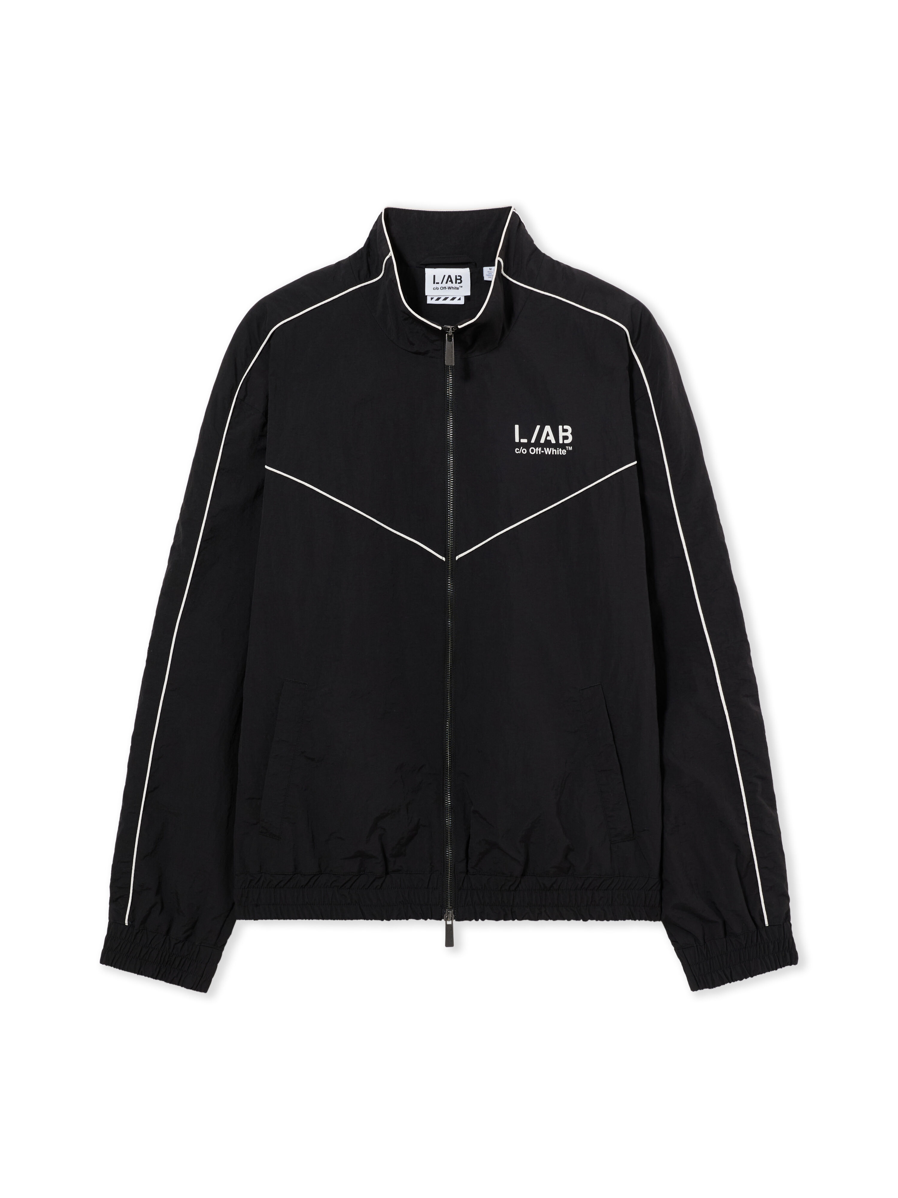 LAB L/AB Diagonal Track Jacket BLACK 44LABF26O063