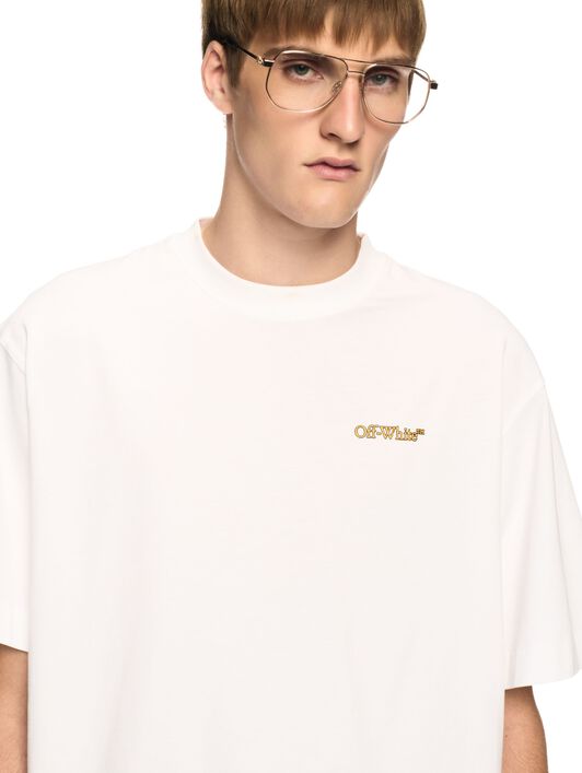 OFF WHITE White Tape Arrow T-Shirt WHITE OMAA120S25JER00D