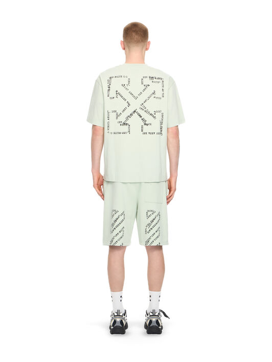 OFF WHITE Type Arrow Skate S/S Tee FADE OUT MINT 44MAA120S26J00S