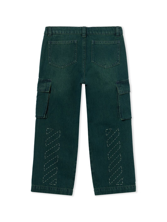 Stitch Diag Denim Cargo Pants OFF WHITE Stitch Diag Denim Cargo Pants PINE GROVE 44BYB002F26D002