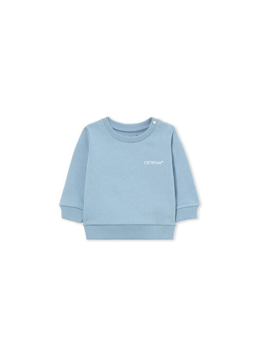 OFF WHITE Scribble Diag Crewneck DUSTY BLUE 44BXC001S26F002
