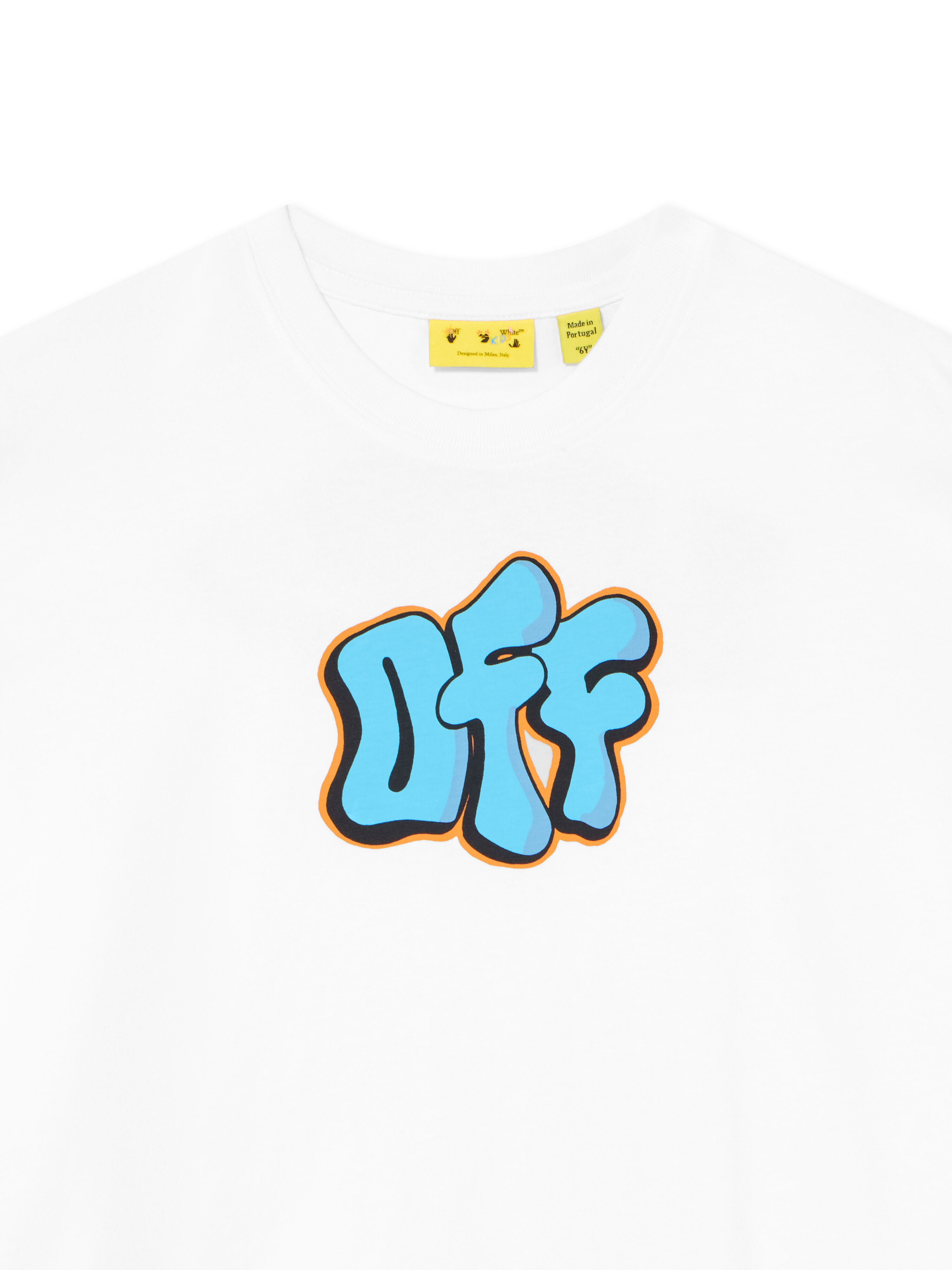 Graffiti OFF Logo T-Shirt OFF WHITE Graffiti OFF Logo T-Shirt WHITE 44BAA019F26J005