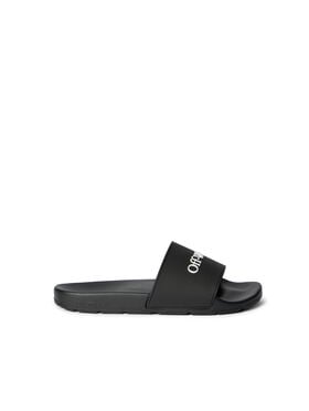 OFF WHITE BOOKISH SLIDERS BLACK - WHITE OMIU002C99MAT002